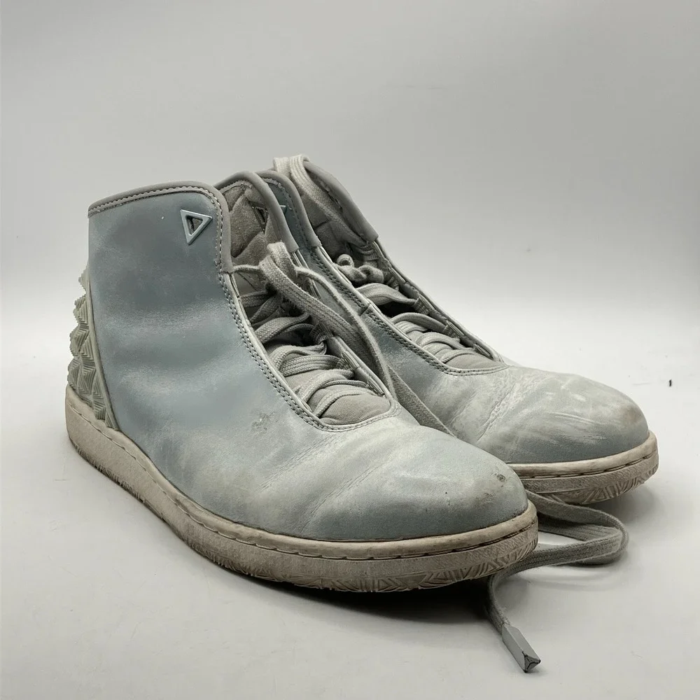 Jordan High Top Sneakers Gray‎ Geometric Heel Accents US 8